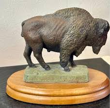 American Buffalo Figurine by Carter Jones – the Bronze Menagerie Americana Collection – 5” X 6” Limited Edition 1980s - Etsy