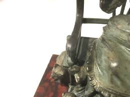 ANTIQUE FRENCH BROZE GANRE FIGURINE "THE DEFENDER" AFTER MAXIM.LADY WITH CAT | eBay