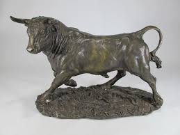 Sold at Auction: Arte Romera Espana bronze bull sculpture