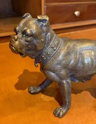 Antique Unique Bronze Dog Figurine Animal Sculpture Late ...
