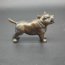 Vintage Brass French Bulldog Vesta Case - Etsy Israel