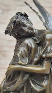 Mythical Bronze Fairy Angel Sculpture by French Artist Cesaro Figurine Sale | eBay