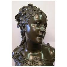 Signed Bronze Bust, French, late 19th century,. For Sale at Ruby Lane
