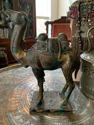 Antique Bronze Coldpainted Large Camel - Etsy