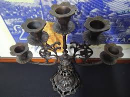 Brass Candle Holder Candlestick Holders for Fireplace 5 Unit ...