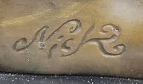 Abstract Modern Art Mid Century Two Friendly Cat Cats Feline Bronze Figurine | eBay