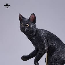 JXK Swimming Pose Cat Static Expertly Hand-Painted Lifelike ...