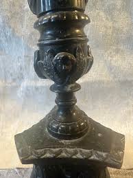 Late 20th Century Brass/Cast Iron Candelabra | Chairish