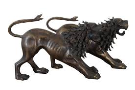 2 Bronze Chimera of Arezzo Mythological Guardian Lion Snake ...