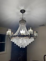Italian Vintage Crystal Chandelier – Gold Finish with ...
