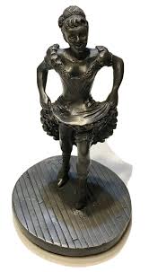 Vintage 1976 FM “The Dance Hall Girl” Franlin Mint Bronze ...