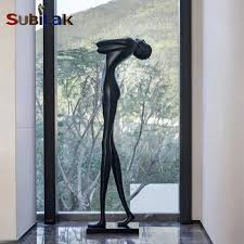 Interior home decor modern design life size bronze human ...