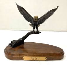 The Spy By Jim Miller Bronze American Eagle Sculpture #3/10 - 7" Tall | eBay