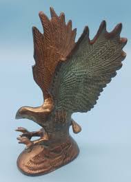 Vintage Brass Flying Eagle, Figurine Statue. Made In India ...
