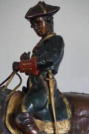 Large Polychrome Painted Bronze Sculpture of a Young Horse Riding Napoleon For Sale at 1stDibs | napoleon horse statue, napoleon videos horse riding