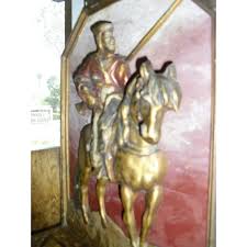 Oversized Arab on Arabian Horse Mantle Light / Novelty Lamp. For Sale at Ruby Lane