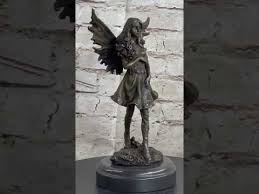 Butterfly Girl Angel Nymph Fairy Fantasy Collectible Bronze ...