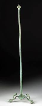 Sold at Auction: Roman Bronze Candelabrum - Fluted Shaft and ...