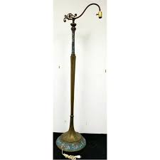 Lot - Antique Chinese Cloisonne & Bronze Floor Lamp