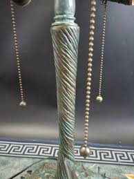 Antique Tiffany Studios Reproduction Bronze Lamp Base ( USA ...
