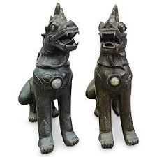 Large Japanese Metal Foo Dog
