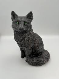 Black Wolf With Green Eyes - Etsy