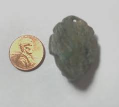 ANCIENT PRE-COLOMBIAN MAYAN JADE CARVED FACE MASK WITH HOLE ...