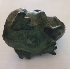 Brass Frog Candle Holder- With green Patina- VTG | eBay