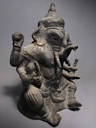 Khmer Bronze Sculpture Buddha Ganesha Figure Bayon Style | eBay