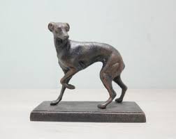 Cast Iron Greyhound Statue - Greyhound - Whippet - Dog Statue Iron - Etsy