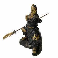 Chinese Handmade Metal Guan Yu Zheng Fei General Quan Statue ...