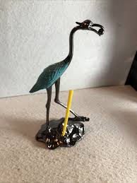 Unique Crane Lotus Incense Burner Sculpture | eBay