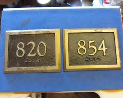 Antique Number Sign, Vintage Metal Numbered Plaque, Pick One Architectural Salvage Room Sign Plaque - Etsy