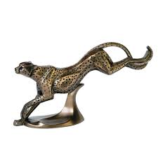 Bronzed Cheetah Running Sculpture - Etsy