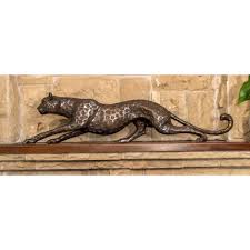 Cheetah Crouching Sculpture - Bronze Sculpture – GoodiesHub.com