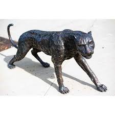 Bronze Wildcat Statue of a Walking Cheetah | Randolph Rose ...