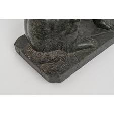 1880s-90s Grand Tour Melossian Hound Sculpture | Chairish