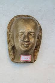 Antique Solid Brass HEAVY Rare Goddess Figure Jewellery Dye ...