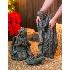 Evergreen Enterprises Brown Polystone Small Nativity Scenes, 3 Pieces - Walmart.com