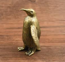 Small brass penguin statue brass penguin figures 63*53mm ...