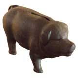 Vintage Cast Iron Pig Bank - 3 For Sale on 1stDibs | cast ...