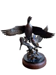 Wildlife Artist Frank DeVita Bronze Sculpture titled ...