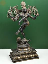 Exotic India 28" Brass Nataraja Home Décor | Wayfair