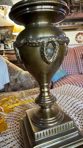 Antique Brass Traditional Classic Urn Ribbon Lamp - Etsy