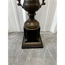 Pair of Late 20th Century Custom Bronze Urn Lamp Base With ...