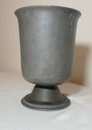rare antique 18th century 1700s handmade English pewter footed vase chalice | eBay