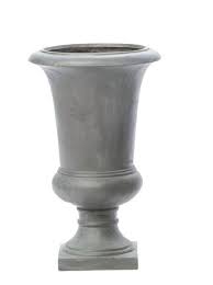 Alfresco Home Urn 13-in W Extra Large Gray Stone Contemporary/Modern Indoor/Outdoor Planter With Drainage Holes 61-1446 at Lowes.com