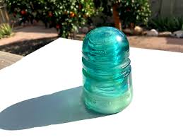 Vintage AQUA/GREEN Glass Telephone Insulator Patent OCT 8th 1907 NO NAME EXC CON | eBay