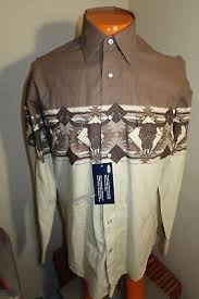 B3 NWT Panhandle Slim pearl button snap shirt L/S Cow/Steer head/skull print MED | eBay