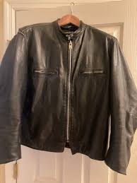 vintage brooks leather motorcycle cafe racer jacket US flag ...